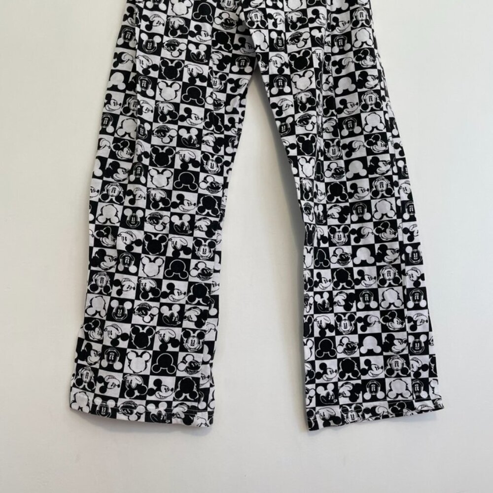DISNEY x JERRY LEIGH Mickey Mouse Checker Print Lounge Pajama Pant Checkered JRS - Picture 15 of 16